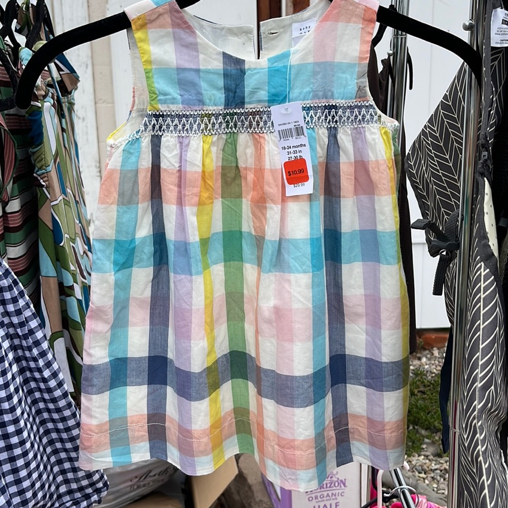 Baby Gap Plaid dress 18-24 months NWT